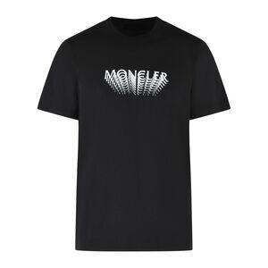 Moncler Black Cotton T-Shirt Men